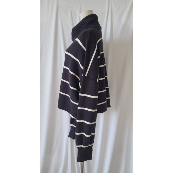 Free People Paulie Sweater Smoked Pearl Turtleneck Sweater Medium - Picture 4 of 6